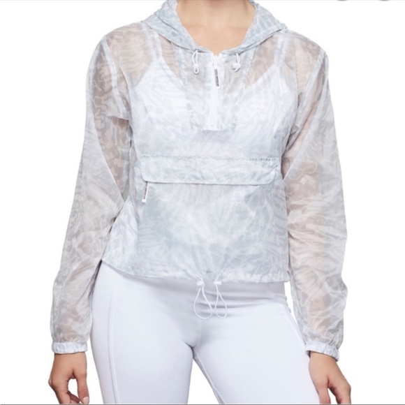 🐆 NWT! Good American Leopard Windbreaker Jacket - Picture 3 of 16